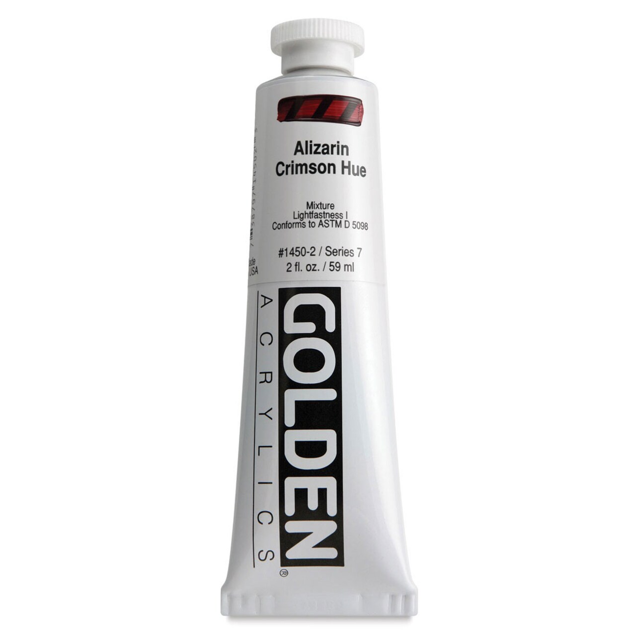 Golden Heavy Body Artist Acrylics - Alizarin Crimson Hue, 2 oz Tube